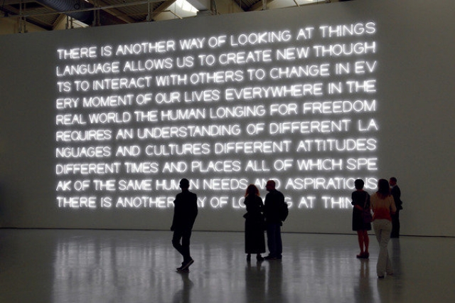 Maurizio Nannucci. neon writings Maurizio Nannucci. neon writings