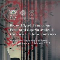 BOZZETTI FIGURINI E MAQUETTE PERSONAGGI E SPAZIO SCENICO DI DON CARLO E UN BALLO IN MASCHERA