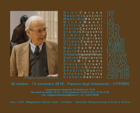 Keramikos 2016. Omaggio a Luciano Marziano Keramikos 2016. Omaggio a Luciano Marziano