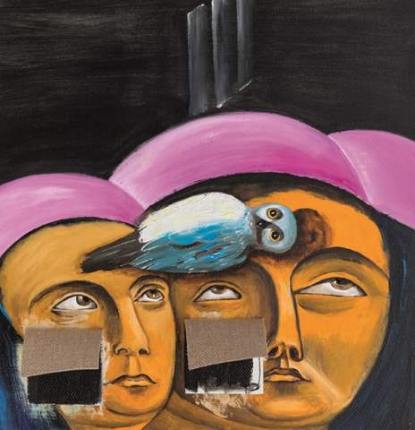Enzo Cucchi, Enrico David "entro dipinta gabbia" Enzo Cucchi, Enrico David "entro dipinta gabbia"