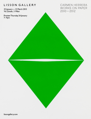 Carmen Herrera.  Works on paper 2010 - 2012