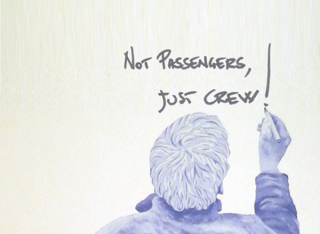 Massimo Catalani. Not passengers, just crew!