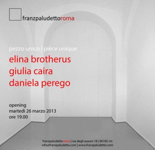 Pièce Unique. Elina Brotherus, Giulia Caira e Daniela Perego Pièce Unique. Elina Brotherus, Giulia Caira e Daniela Perego