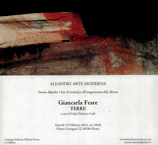 Giancarla Frare “TERRE” opere 2004/2013