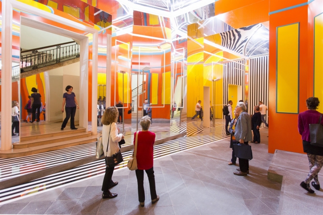 Daniel Buren. Axer / Désaxer. Lavoro in situ Daniel Buren. Axer / Désaxer. Lavoro in situ