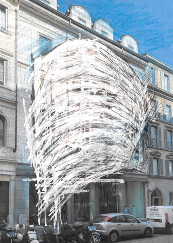 Tadashi Kawamata  "Nests in Milan"