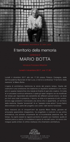 Il territorio della memoria di Mario Botta Il territorio della memoria di Mario Botta