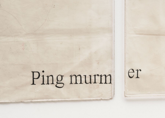 Ian Kiaer "Ping, murmer"